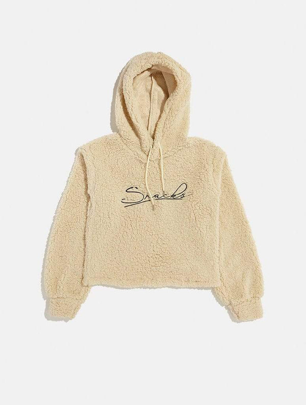 Skinnydip London Snacks Teddy Fur Hoody - Product View 1