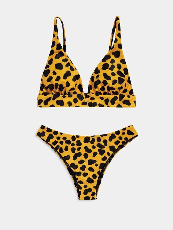 Skinnydip Swim Society | Sydney Leopard Bikini Bottoms - Product View 2