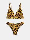 Skinnydip Swim Society | Sydney Leopard Bikini Top - Product View 2