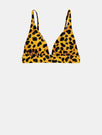 Skinnydip Swim Society | Sydney Leopard Bikini Top - Product View 1