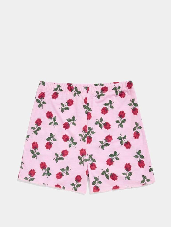 Skinnydip London | Pink Rose Pyjama Shorts - Product View 1