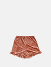 Skinnydip London | Pink Velour Shorts - Product View 2