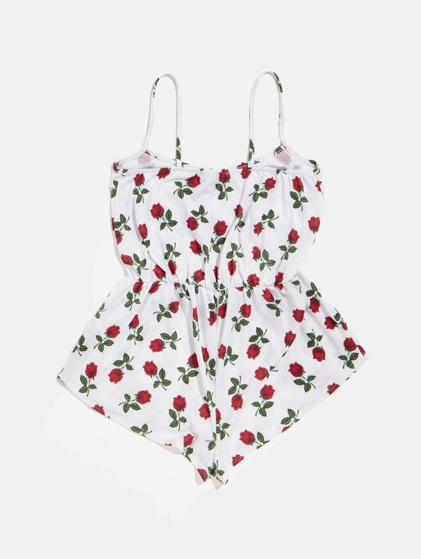 Skinnydip London | White Rose Playsuit - Product View 2