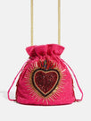 Skinnydip London | Flaming Heart Clutch Bag - Product View 1