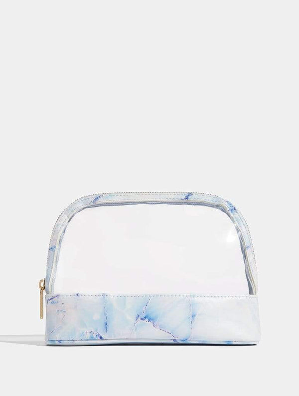 Skinnydip London | Skinnydip x Soph Blue Marble Makeup Bag - Product View 1