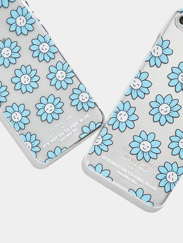Skinnydip London | It's Ok to Feel Blue Flower Case - Product View 4