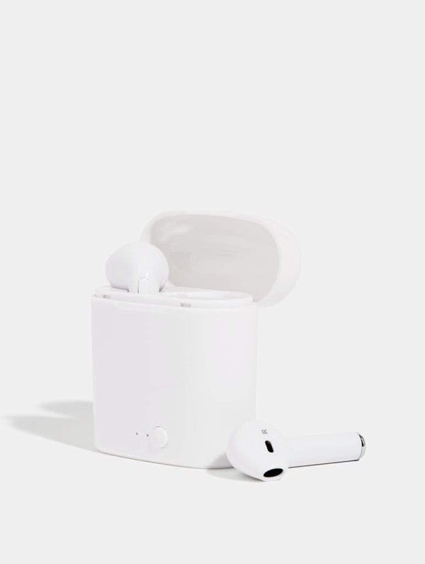 Skinnydip London | White Wireless Earbuds - Product View 1