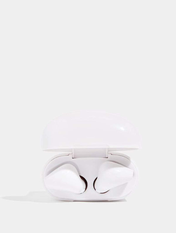 Skinnydip London | White Wireless Earbuds - Product View 4