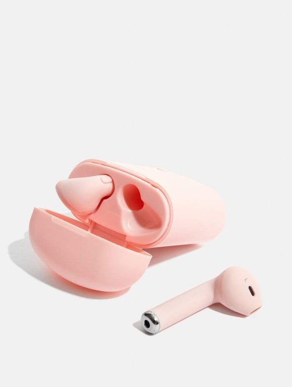 Skinnydip London | Pink Wireless Earbuds - Product View 2