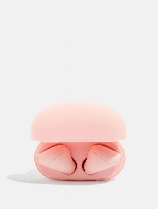 Skinnydip London | Pink Wireless Earbuds - Product View 4