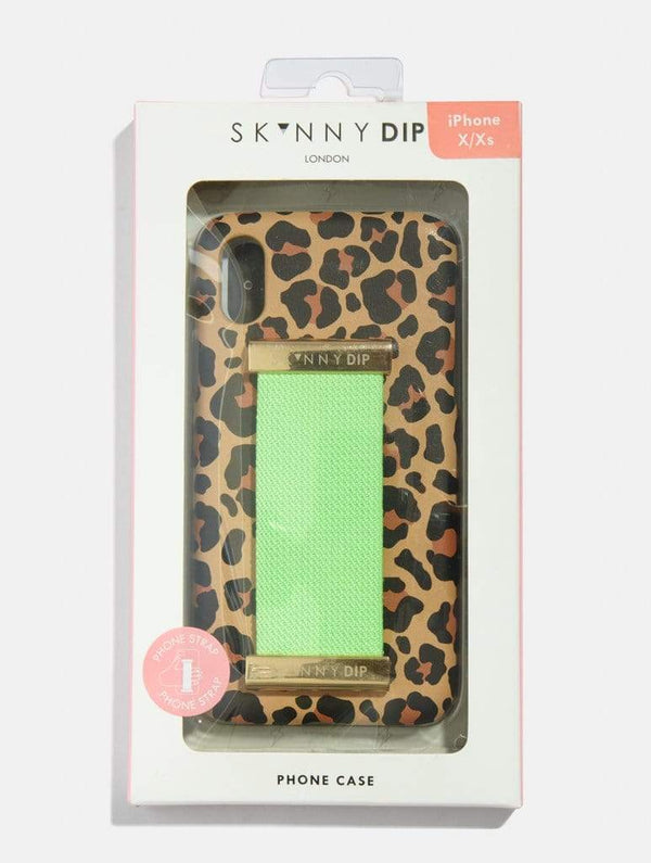 Skinnydip London | Leopard Phone Strap Case - Product View 5
