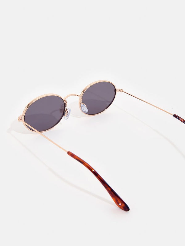 Skinnydip London | Black Oval Sunglasses - Product Image 4