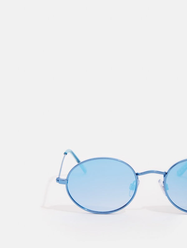 Skinnydip London | Blue Oval Sunglasses - Product Image 2
