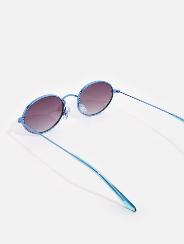 Skinnydip London | Blue Oval Sunglasses - Product Image 4
