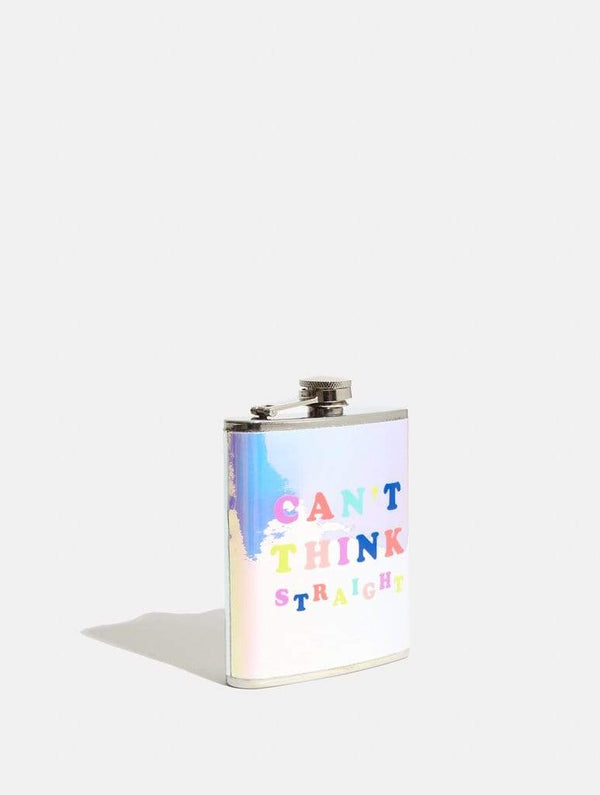Skinnydip London | Can't Think Straight Hip Flask - Product View 3
