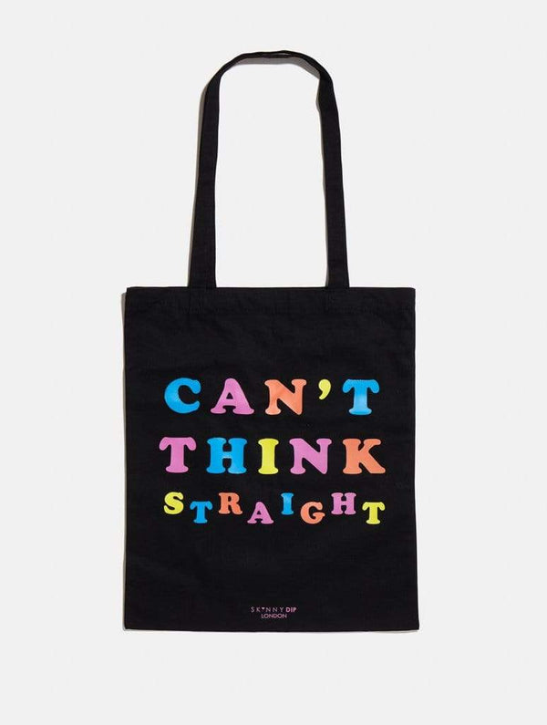 Skinnydip London | Can't Think Straight Printed Tote Bag - Product View 2