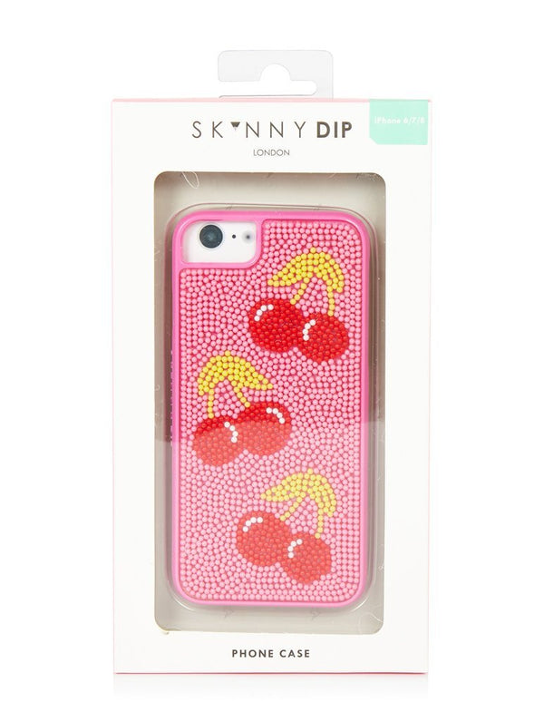 Skinnydip London | Cherry Bead Case - Packaged View