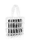 Clear Beaded Tote Bag