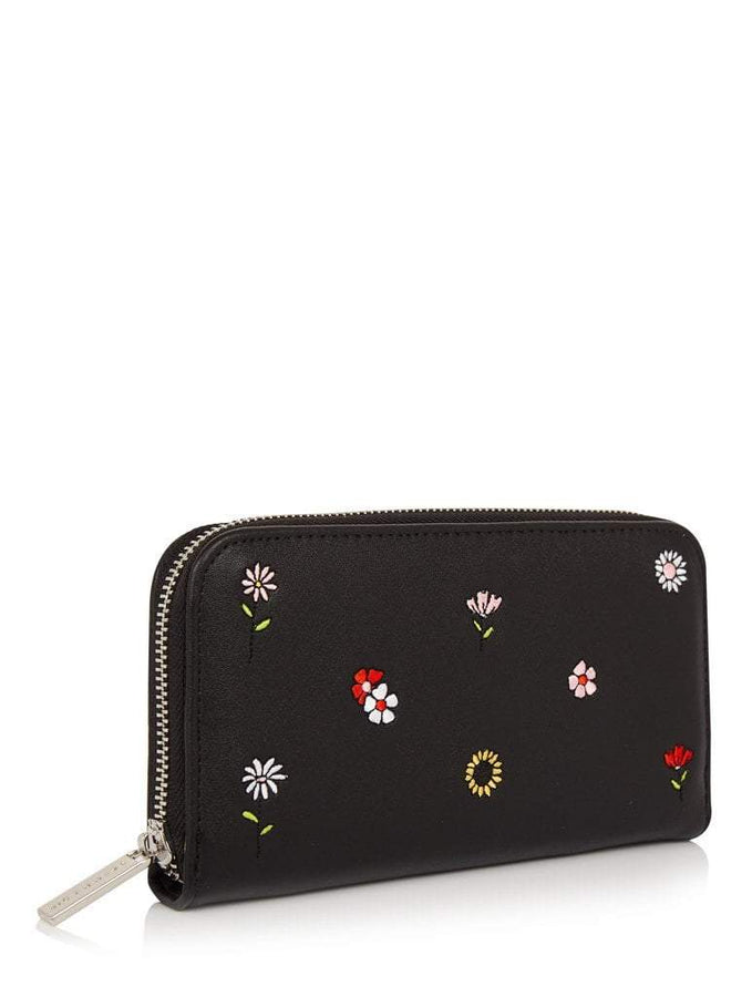 Skinnydip London | Embroidered Ditsy Purse - Angled view