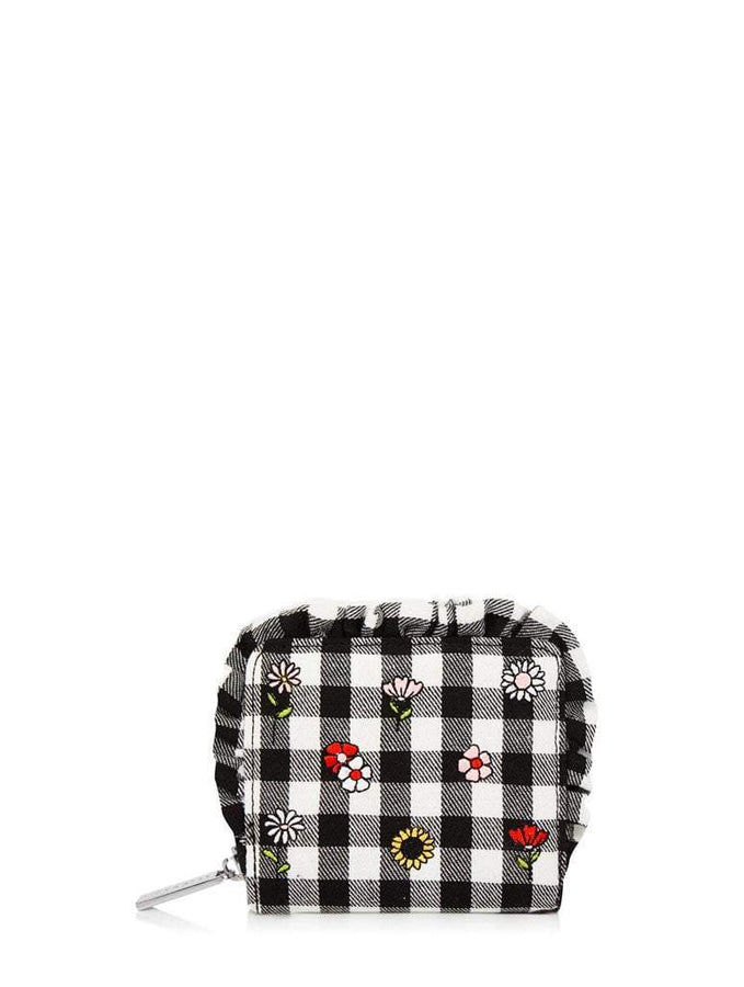 Skinnydip London | Flower Gingham Purse - Front View