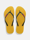 Slim Brasil Logo Banana Yellow Flip Flops