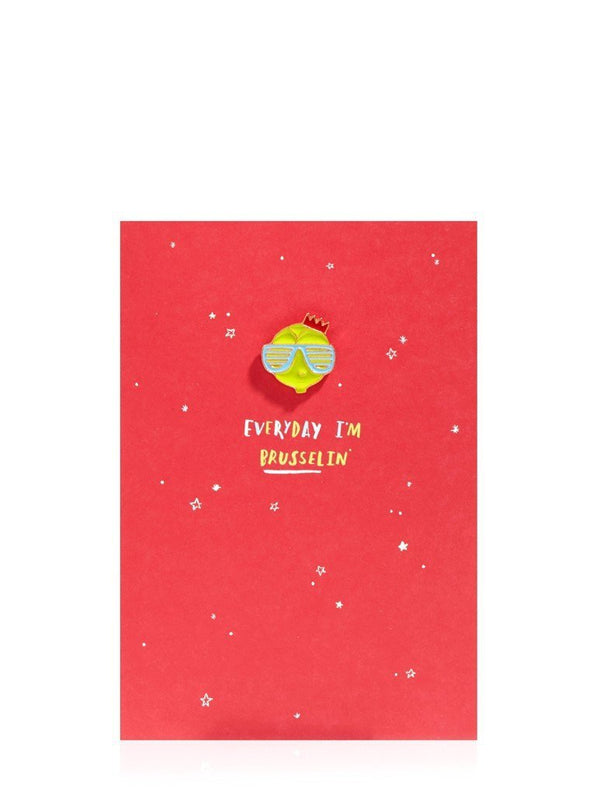 Skinnydip London | Hotchpotch Brussel Sprout Christmas Card - Front
