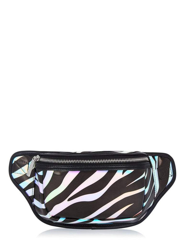 Skinnydip London | Zebra Holo Bum Bag - Product Image 1