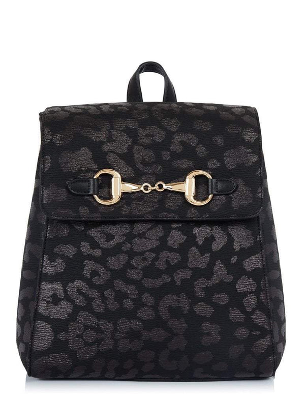 Skinnydip London | Kera Leopard Backpack - Front View