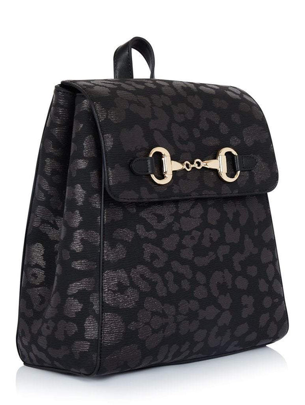 Skinnydip London | Kera Leopard Backpack - Angled View