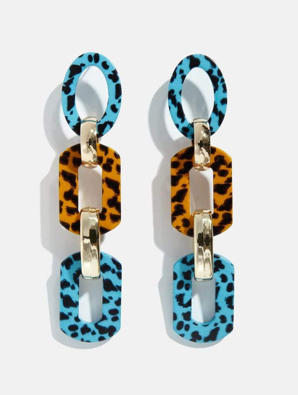 Leopard Resin Drop Earrings | Earrings | Skinnydip London - Product View 1