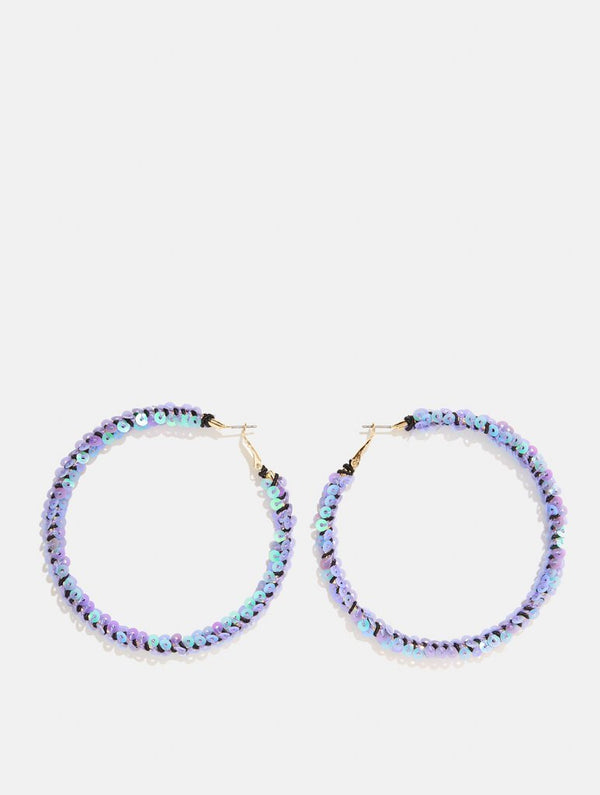 Skinnydip London | Lilac Marina Hoop Earrings - Product Image 3