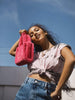Skinnydip London | Liza Pink Tote Bag - Model Image