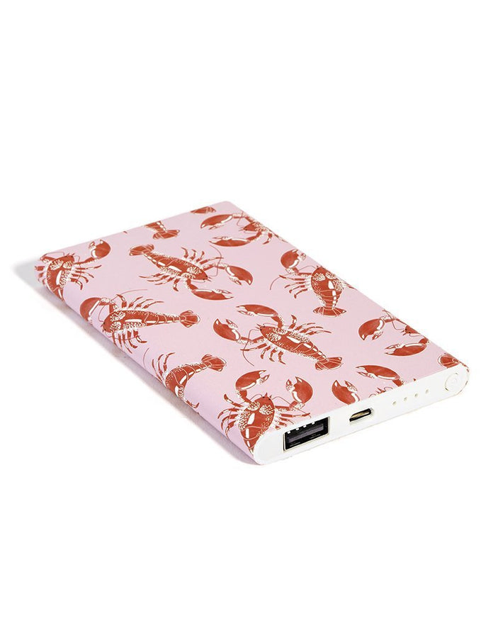 Skinnydip London | Lobster Portable Charger - Flat View