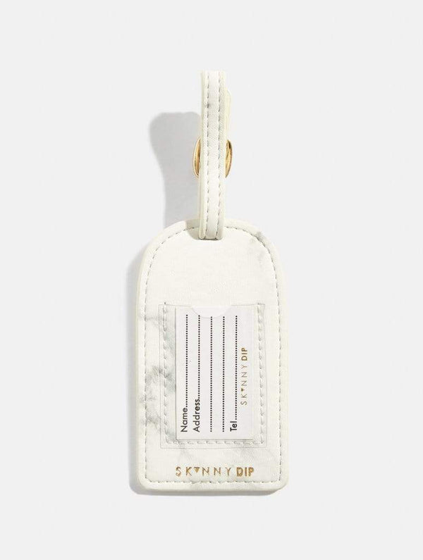 Skinnydip London | Marble Luggage Tag - Product View 3