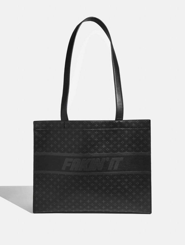 Skinnydip London | Monogram Noir Tote Bag - Product View 1