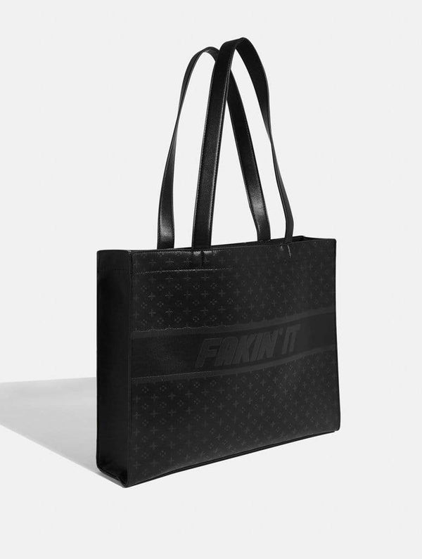 Skinnydip London | Monogram Noir Tote Bag - Product View 2
