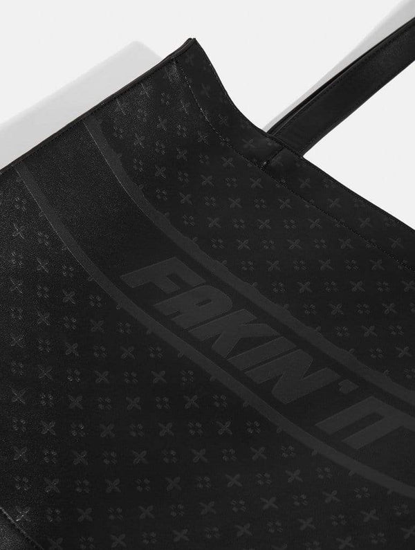 Skinnydip London | Monogram Noir Tote Bag - Product View 4