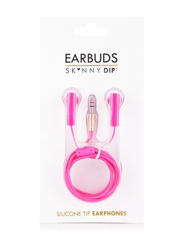 Neon Pink Earphones