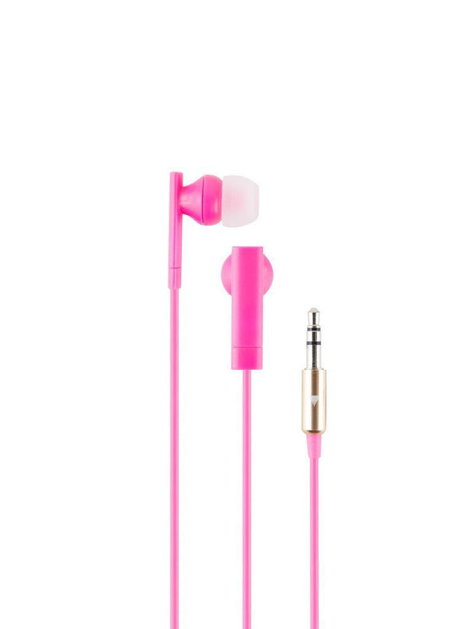 Neon Pink Earphones
