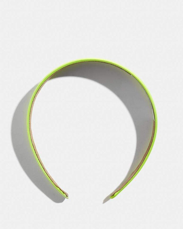 Skinnydip London | Neon Yellow Headband - Product View 2