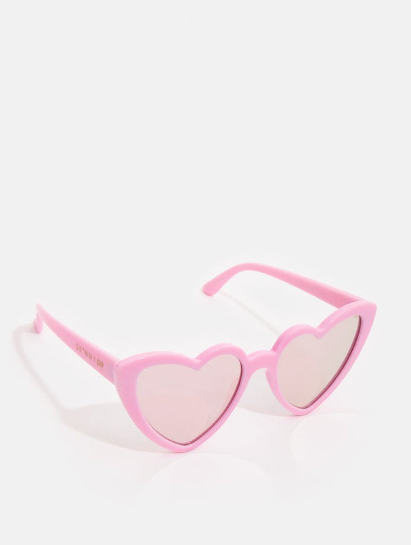 Skinnydip London | Pink Heart Sunglasses - Product Image 4