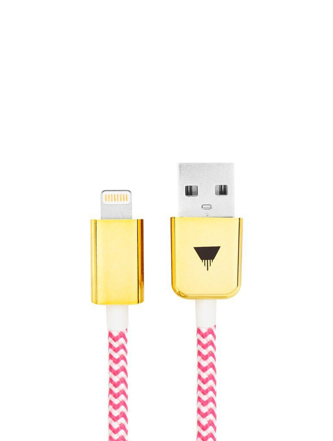 Pink Rope iPhone Cable