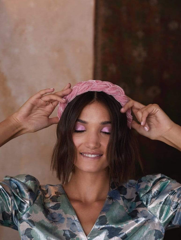 Skinnydip London Pink Plait Headband - Campaign Image