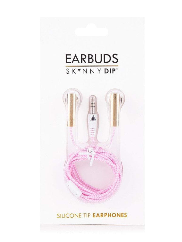 Skinnydip London Pink Rope Earbuds