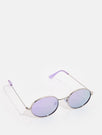 Skinnydip London | Purple Oval Sunglasses - Product Image 3
