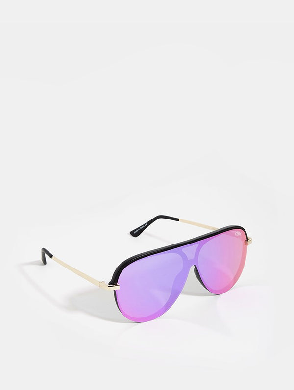 Skinnydip London | Empire Shield Sunglasses in Pink - Product Image 3
