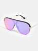 Skinnydip London | Empire Shield Sunglasses in Pink - Product Image 1
