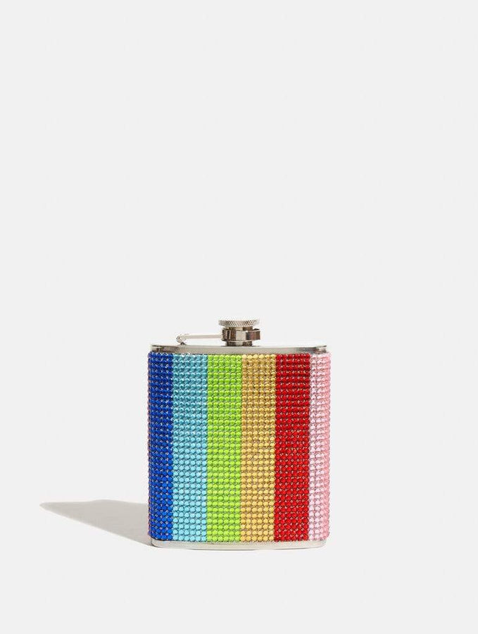 Skinnydip London | Rainbow Bling Hip Flask - Product View 1