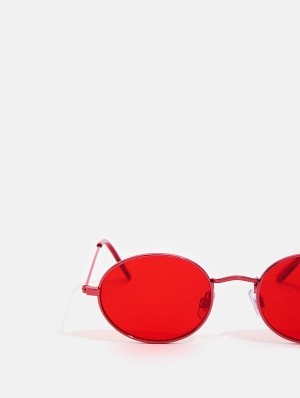 Skinnydip London | Red Oval Sunglasses - Product Image 1 