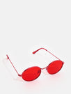 Skinnydip London | Red Oval Sunglasses - Product Image 3